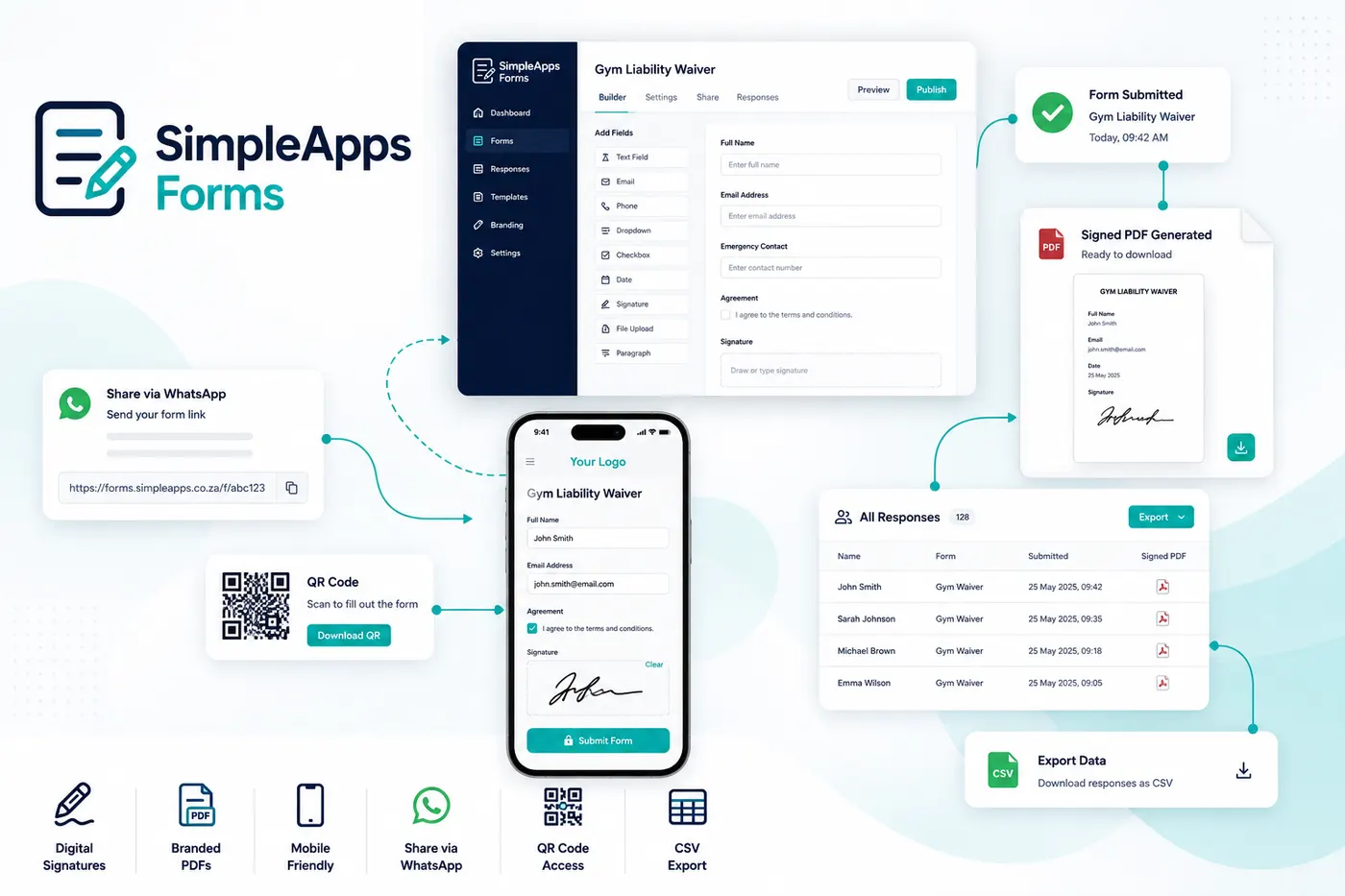 SimpleApps Forms: Branded forms & signatures